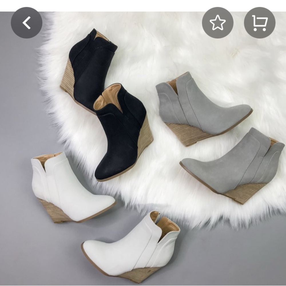 White Stylish Women's Ankle Booties
